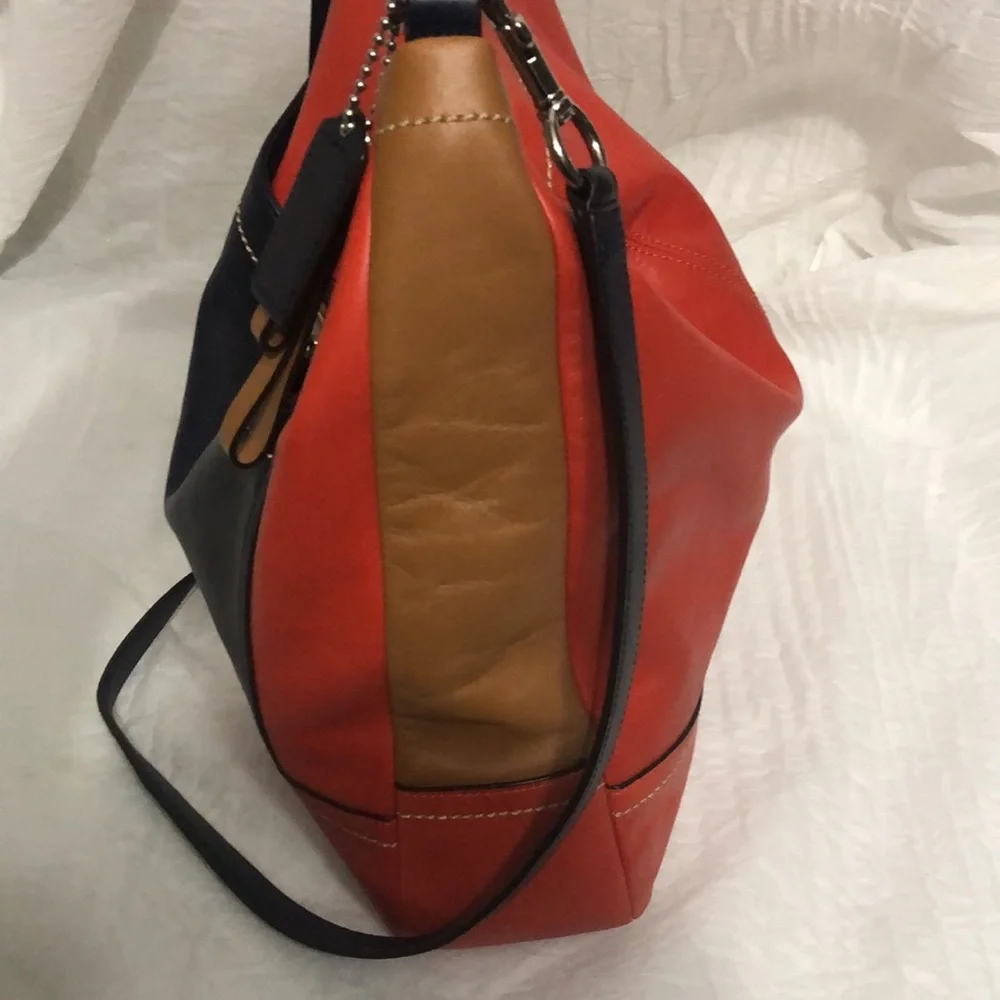 Coach Park Color Block  Leather Hobo Bag EUC - Picture 4 of 10